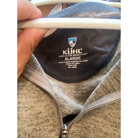 Kuhl Born In The Mountains 1/4 Zip KUHL Ryzer Pullover Sweater Size XL - Picture 6 of 9